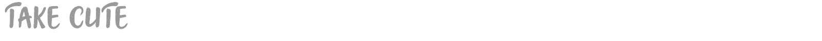 Take Cute font preview